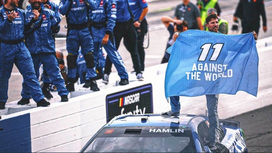 '11 against the world': Denny Hamlin backs up smack talk with Martinsville win