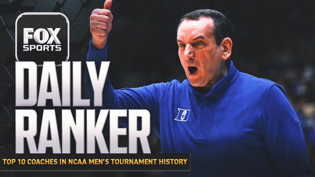 Who are the top 10 coaches in NCAA Men's Tournament history?