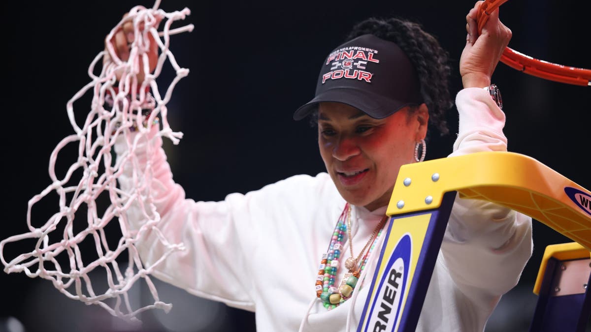 Dawn Staley has South Carolina back in the Final Four, making her seventh trip there and fourth straight appearance. (Photo by Sarah Stier/Getty Images)