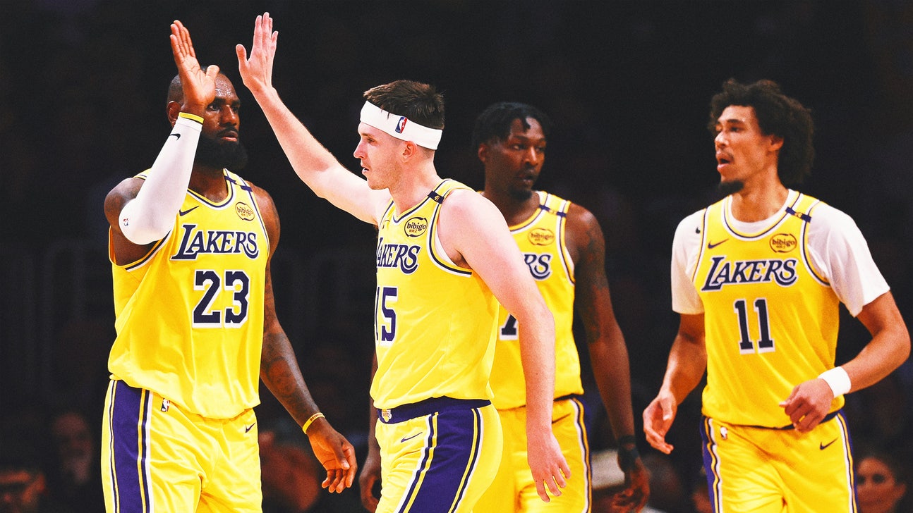 Lakers hold off Timberwolves in fourth quarter to even series 1-1