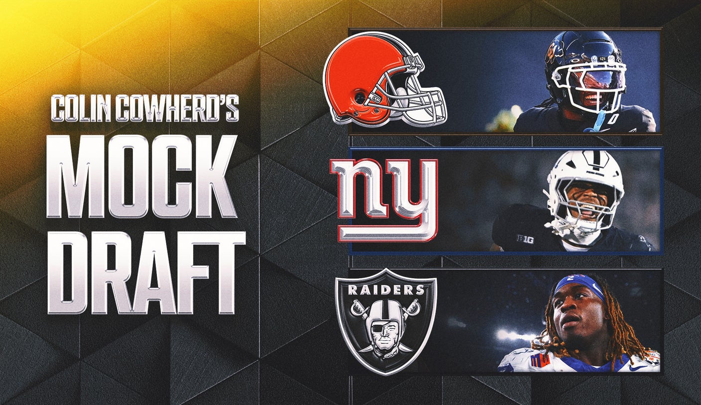 Rams trade up, 2 RBs picked in top 15 in Colin Cowherd's 2025 NFL mock draft