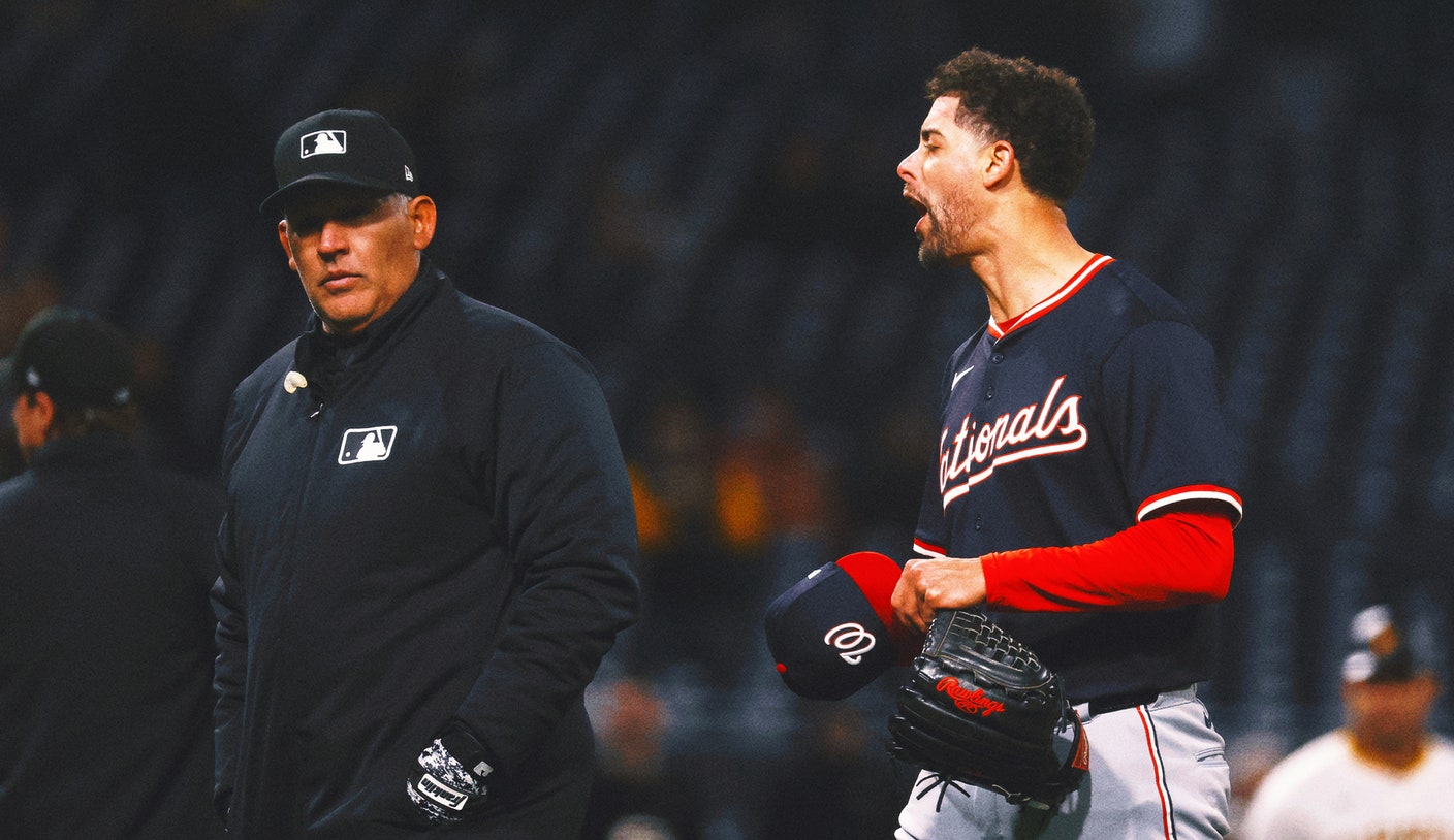 Nats pitcher Jorge López suspended 3 games for throwing at Andrew McCutchen's head