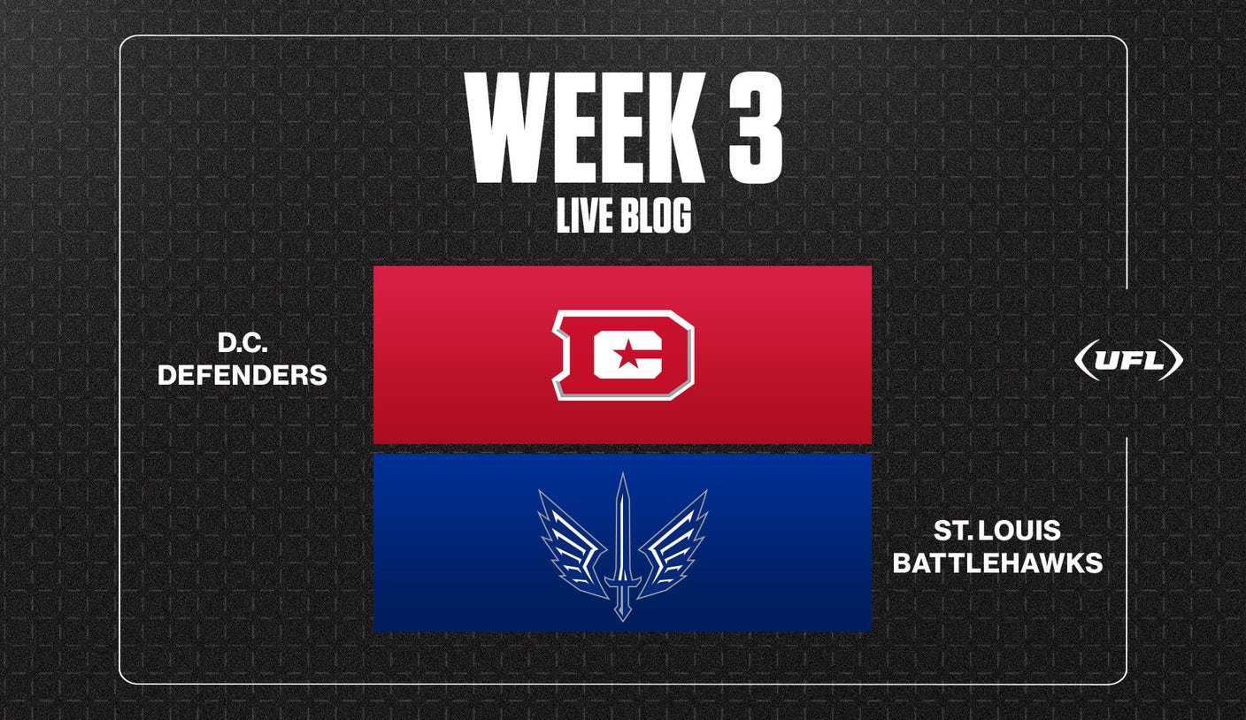 Defenders vs. Battlehawks live updates, score: Top moments from UFL Week 3