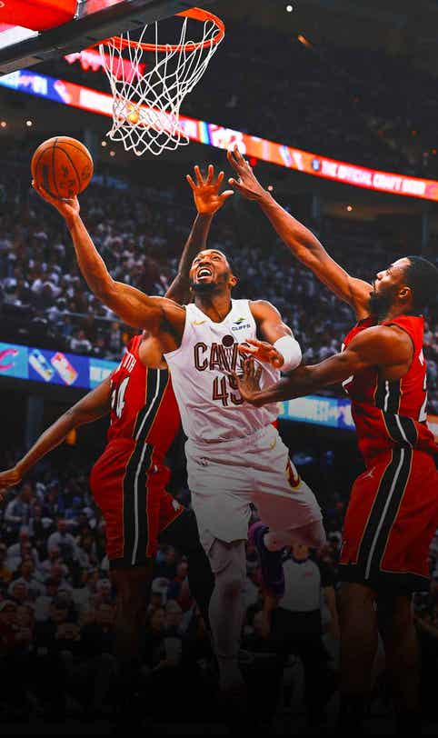 Donovan Mitchell ties Michael Jordan's playoff record in Cavs' Game 1 win over Heat