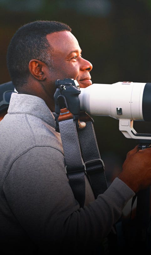 MLB Hall of Famer Ken Griffey Jr. is at the 2025 Masters — as a photographer