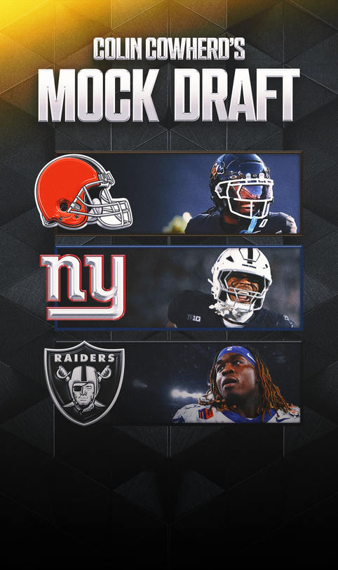 Rams trade up, 2 RBs picked in top 15 in Colin Cowherd's 2025 NFL mock draft
