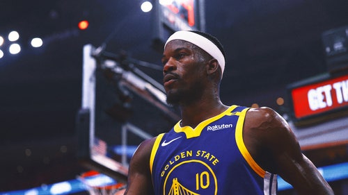 NBA Trending Image: Jimmy Butler questionable for Warriors-Rockets Game 3 after hard fall