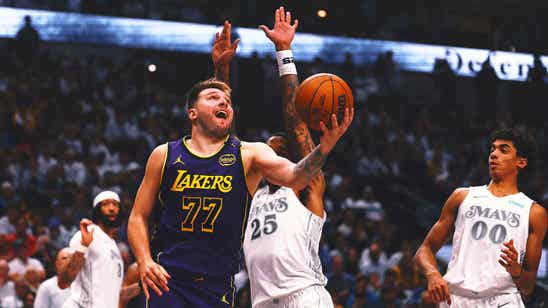 Luka Doncic scores 45 points in return to Dallas as Lakers clinch playoff spot