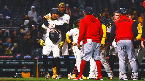 Nats pitcher Jorge López ejected after pitch narrowly misses Andrew McCutchen's head, benches clear