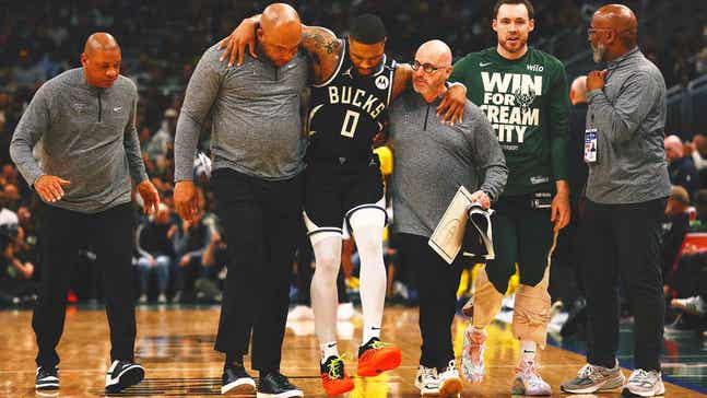 Bucks star Damian Lillard tears Achilles, putting his 2025-26 season at risk