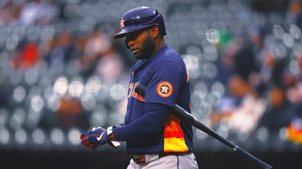 Astros' Yordan Alvarez placed on IL with right hand inflammation