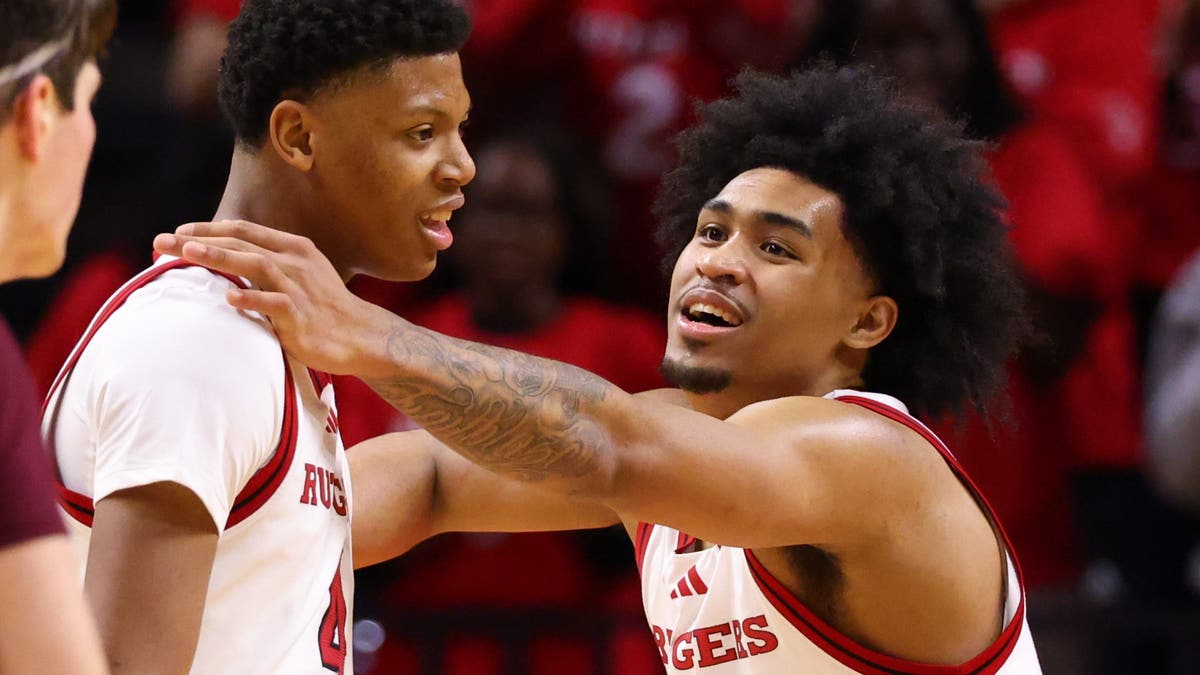 Ace Bailey, left, and Dylan Harper are figured to be among the top lottery picks. (Photo by Ed Mulholland/Getty Images)