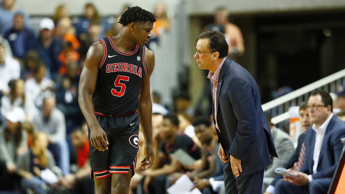 Anthony Edwards played one season at Georgia under coach Tom Crean. (Photo by David E. Klutho /Sports Illustrated/Getty Images)
