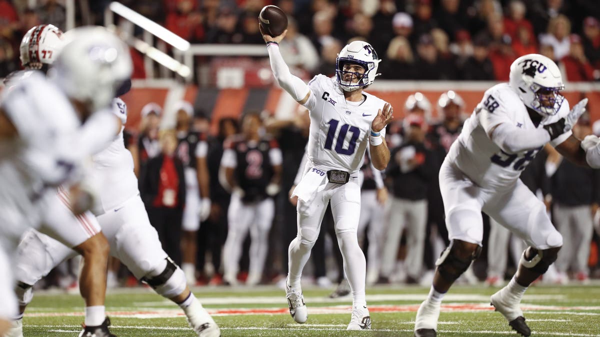 TCU's Josh Hoover is the Big 12's top returning passer in 2025, throwing for 3,949 yards last season. (Photo by Chris Gardner/Getty Images)