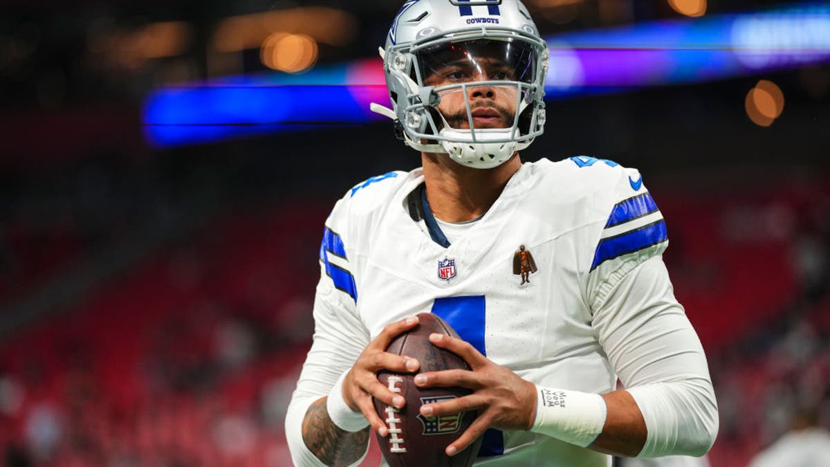In nine seasons with the Cowboys, Dak Prescott has a 76-46 regular-season record, but he has struggled in the postseason. (Photo by Cooper Neill/Getty Images)