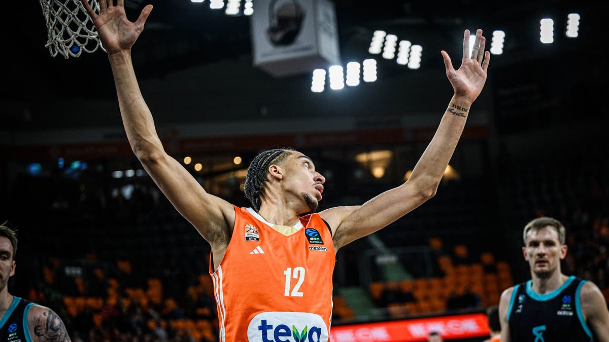 Noa Essengue is among the top international prospects who should be selected in the early part of the first round. (Photo by Harry Langer/DeFodi Images via Getty Images)