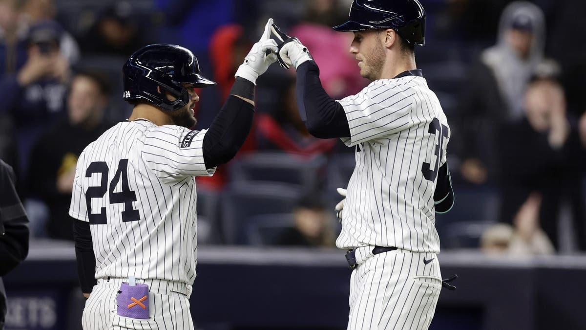 Jasson Dominguez and Cody Bellinger have effectively rotated the left field position for the Yankees. (Photo by Jim McIsaac/Getty Images)