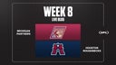 Panthers vs. Roughnecks live updates: Top moments from UFL Week 8