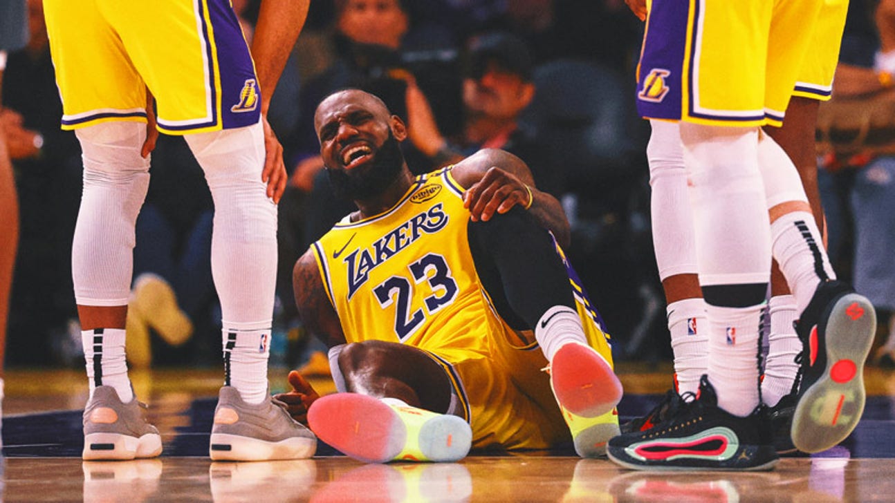 LeBron James sprained a knee ligament in Lakers' final loss to Wolves, an AP source says