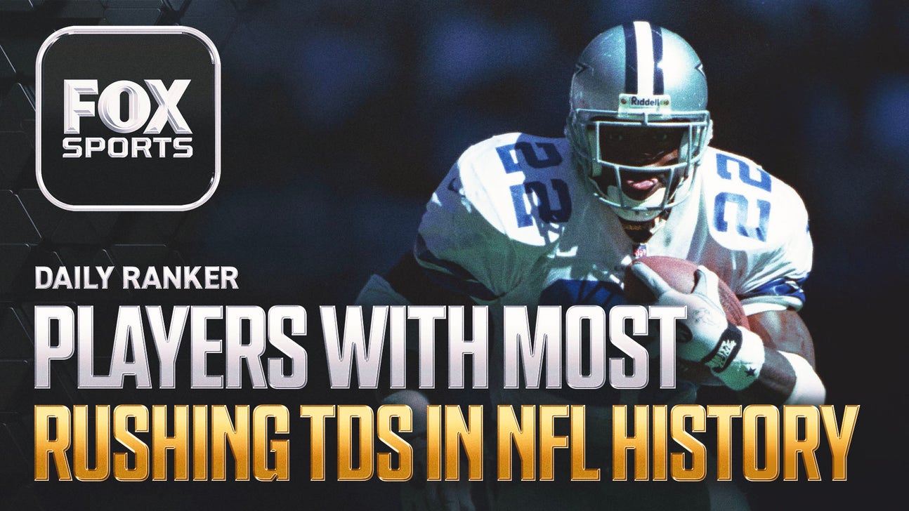Which players have the most rushing touchdowns in NFL history?