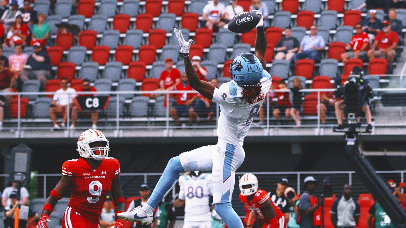 Renegades WR Tyler Vaughns' one-handed TD highlights top UFL plays from Week 8
