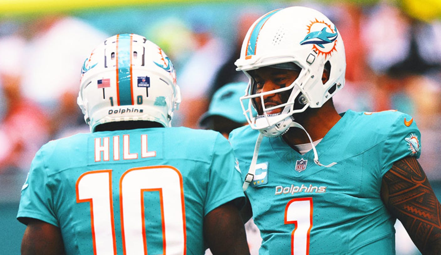 Dolphins' Tyreek Hill names his top-five NFL QBs, Tua Tagovailoa not among them