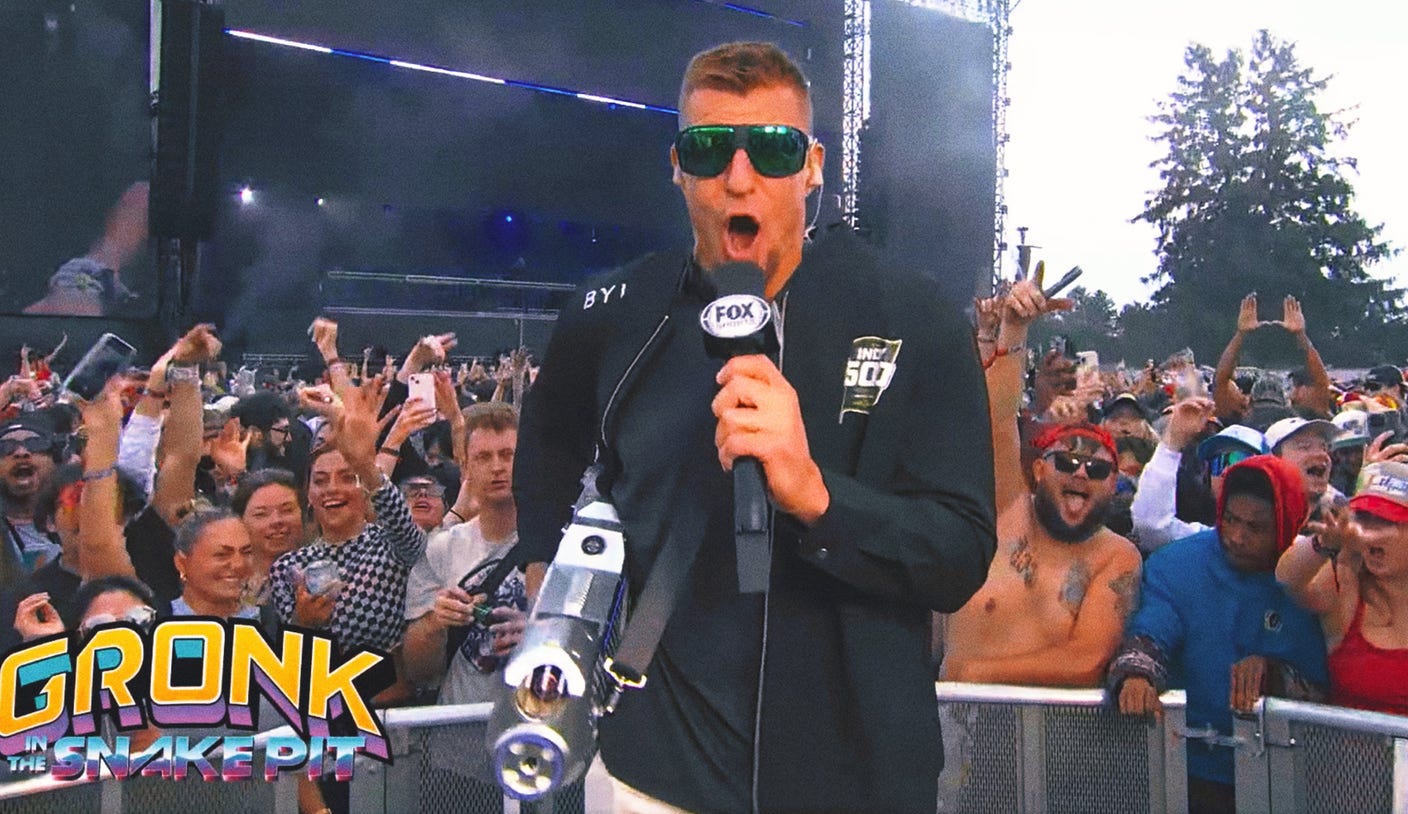 Rob Gronkowski and the Indy 500 Snake Pit was a match made in party heaven