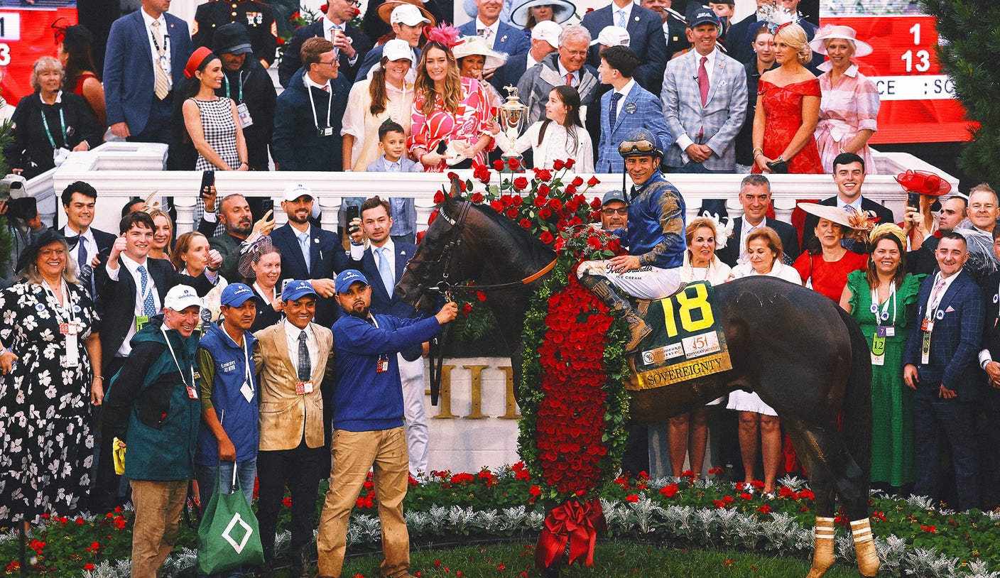 Kentucky Derby winner Sovereignty won't run in the Preakness Stakes