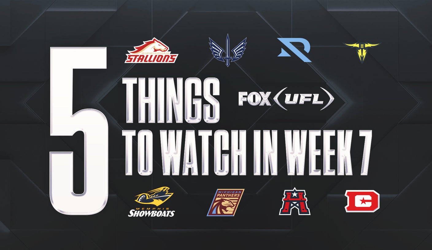 Five things to watch for in Week 7 of the 2025 UFL season