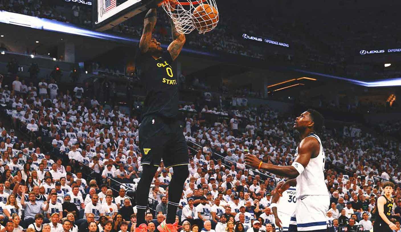 Warriors take Game 1 from cold-shooting Wolves even with Steph Curry sidelined