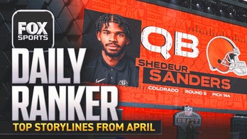 What were the 10 biggest storylines in sports in April?