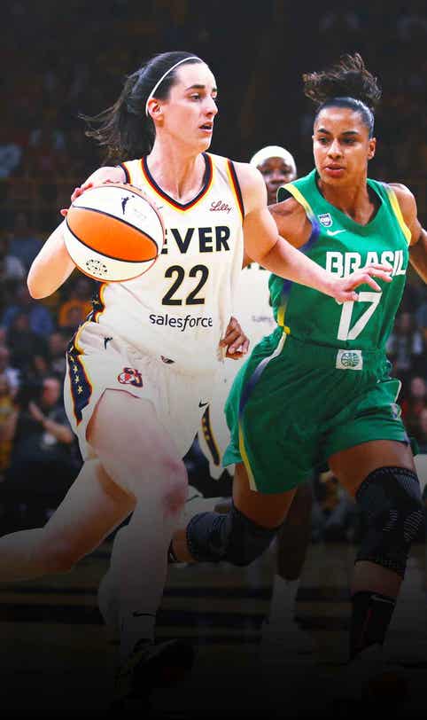 Caitlin Clark makes triumphant return to Iowa and, of course, nails a logo 3