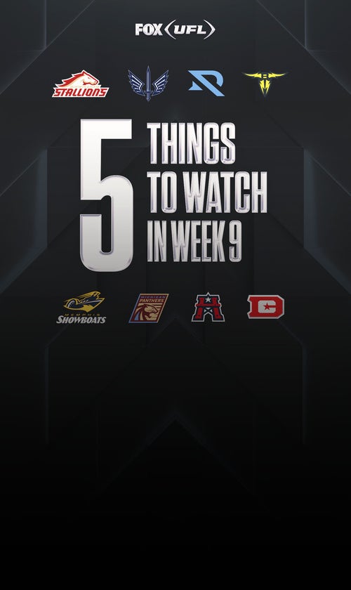 Five things to watch for in Week 9 of the 2025 UFL season