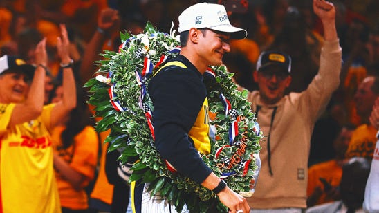 Indy 500 champ Alex Palou takes in Knicks-Pacers, caps off big Indiana sports day