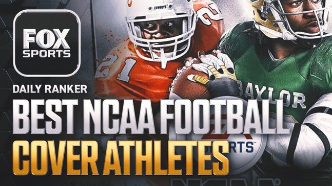 Who are the top 10 NCAA Football cover athletes of all-time?