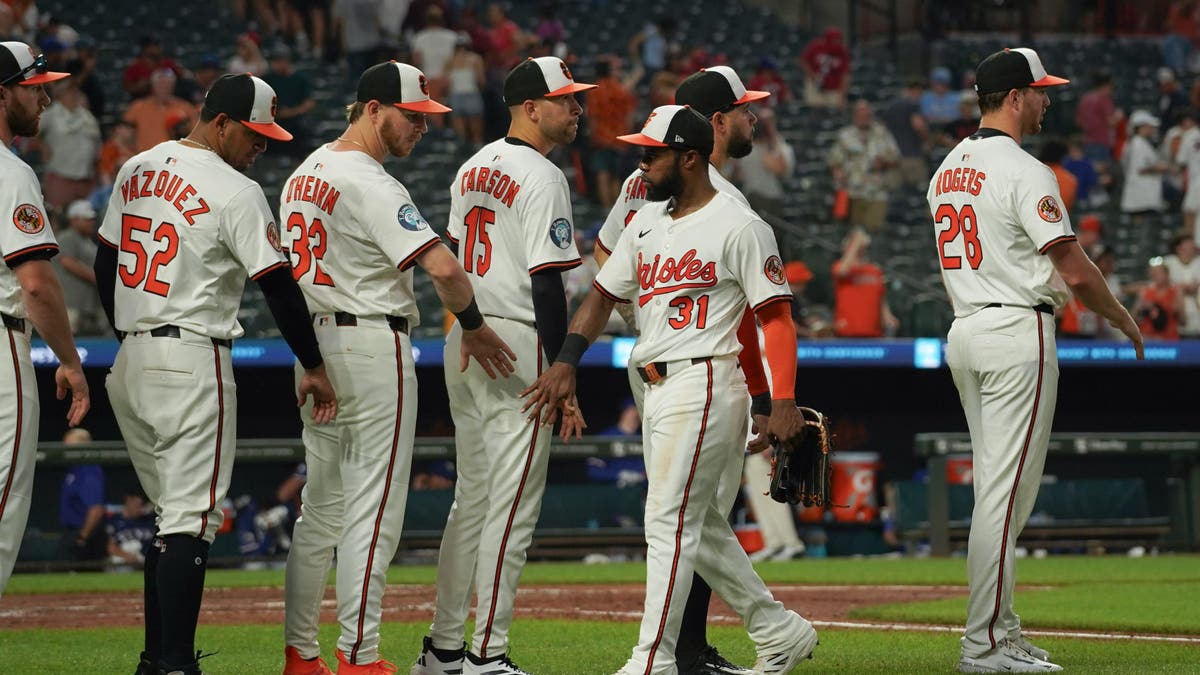Keep an eye on the Orioles as a potential team that could be active ahead of the July 31 trade deadline. (Photo by Olivia Vega/MLB Photos via Getty Images)