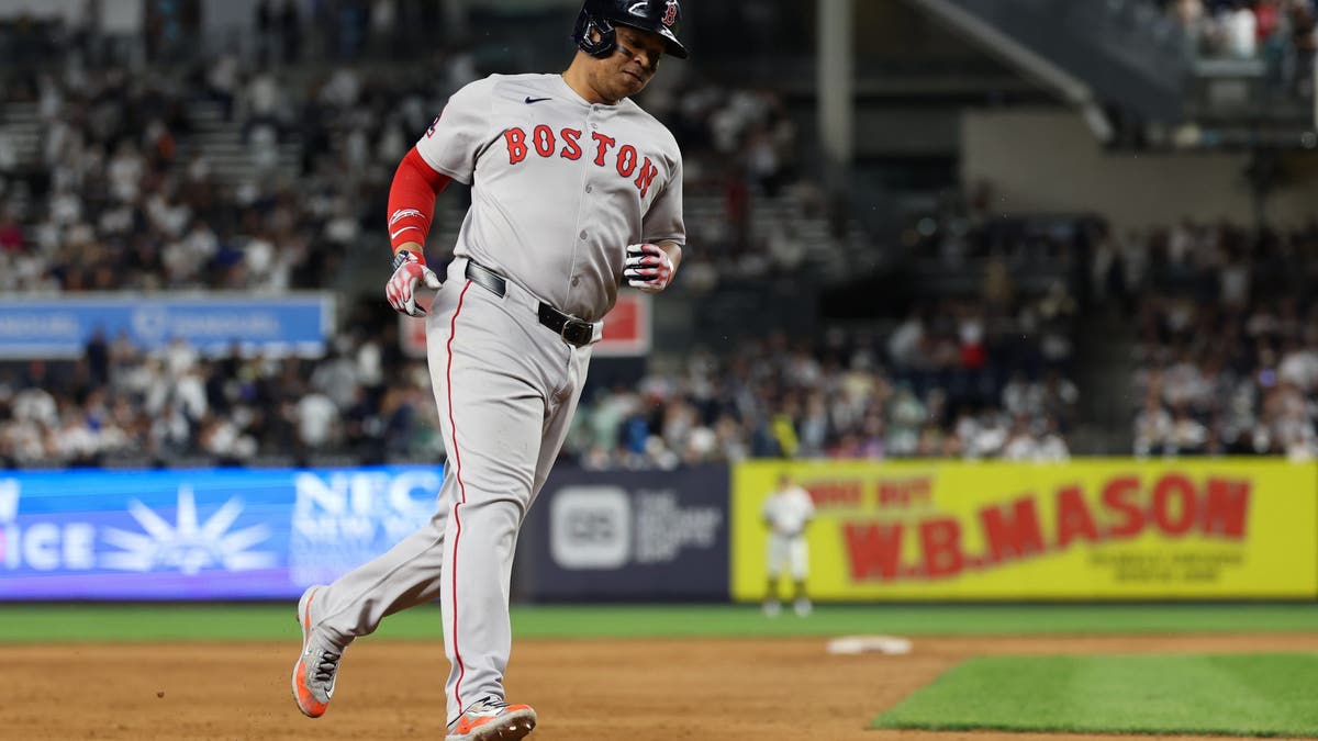 A rocky end in Boston now sees Rafael Devers heading to the San Francisco Giants. (Photo by Rob Tringali/MLB Photos via Getty Images)