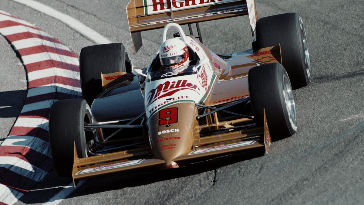 Danny Sullivan drives the Miller High Life Penske in 1988.