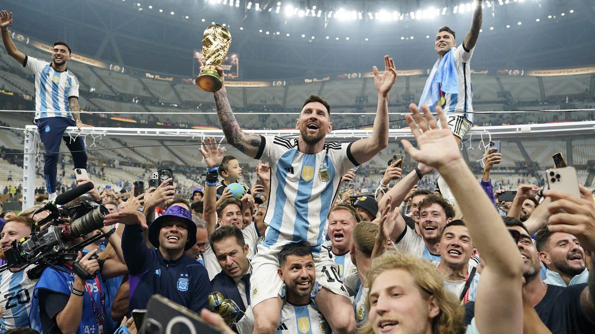 Lionel Messi won his first World Cup at Qatar 2022. Could he win his second in the United States next summer? (Photo by Jabin Botsford/The Washington Post via Getty Images)