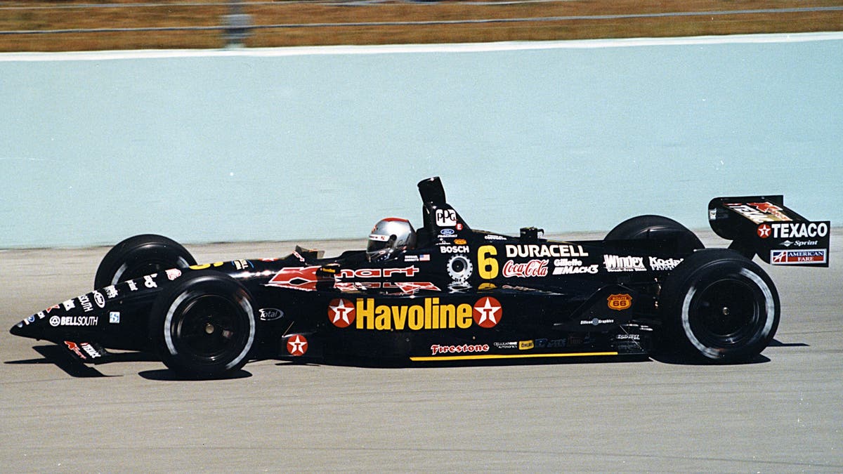 Michael Andretti drives the Newman-Haas K-Mart/Texaco-Havoline car in the late 90s.