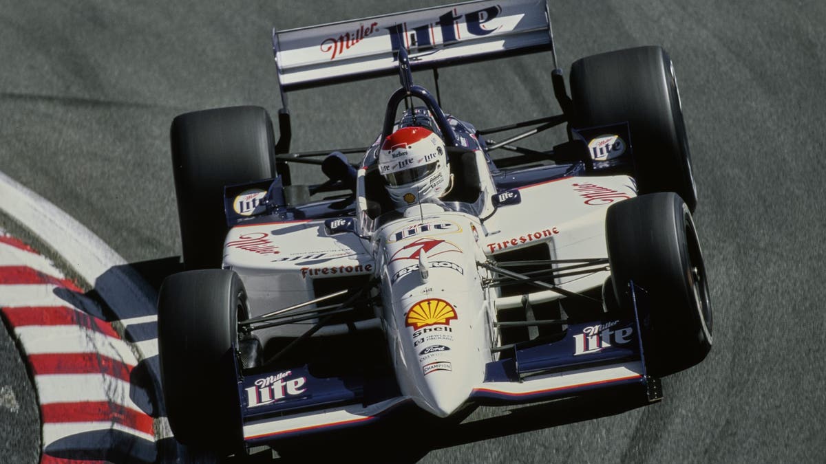 Bobby Rahal drives the Team Rahal Miller Lite car in 1998.