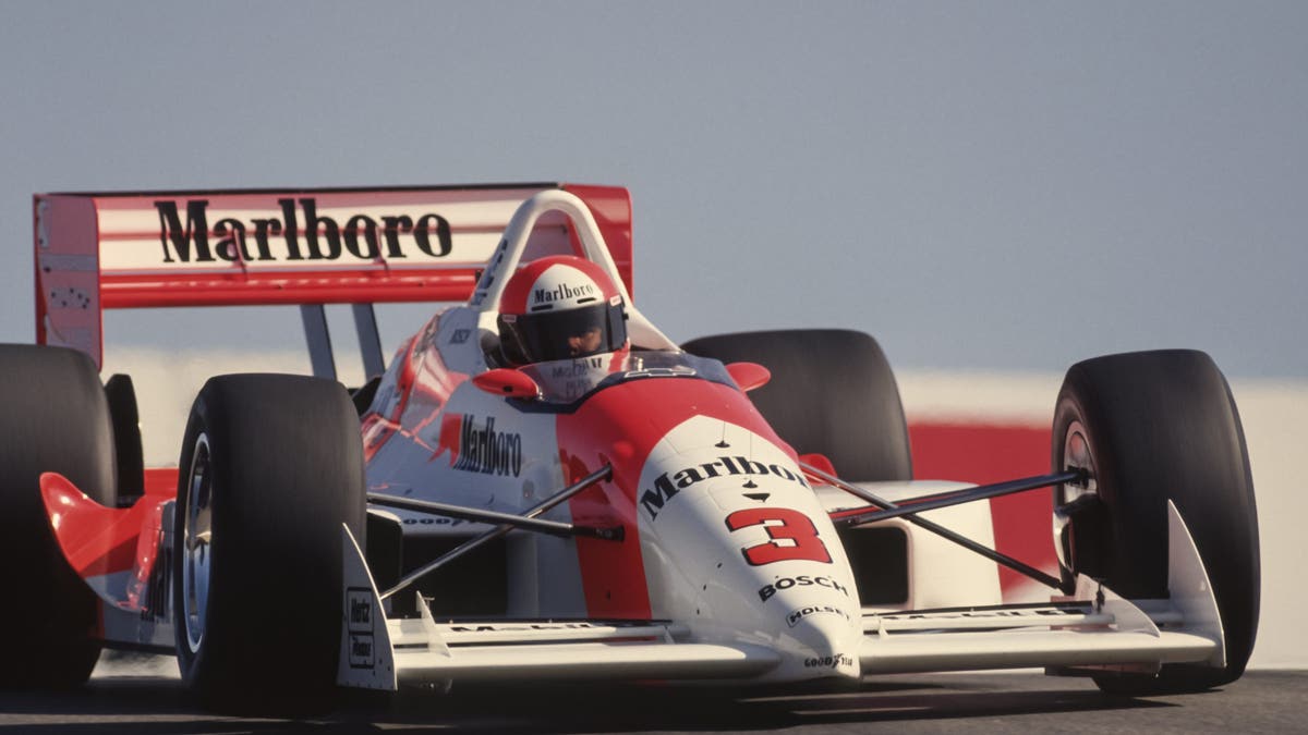 Rick Mears drives the Marlboro Team Penske car in 1991.