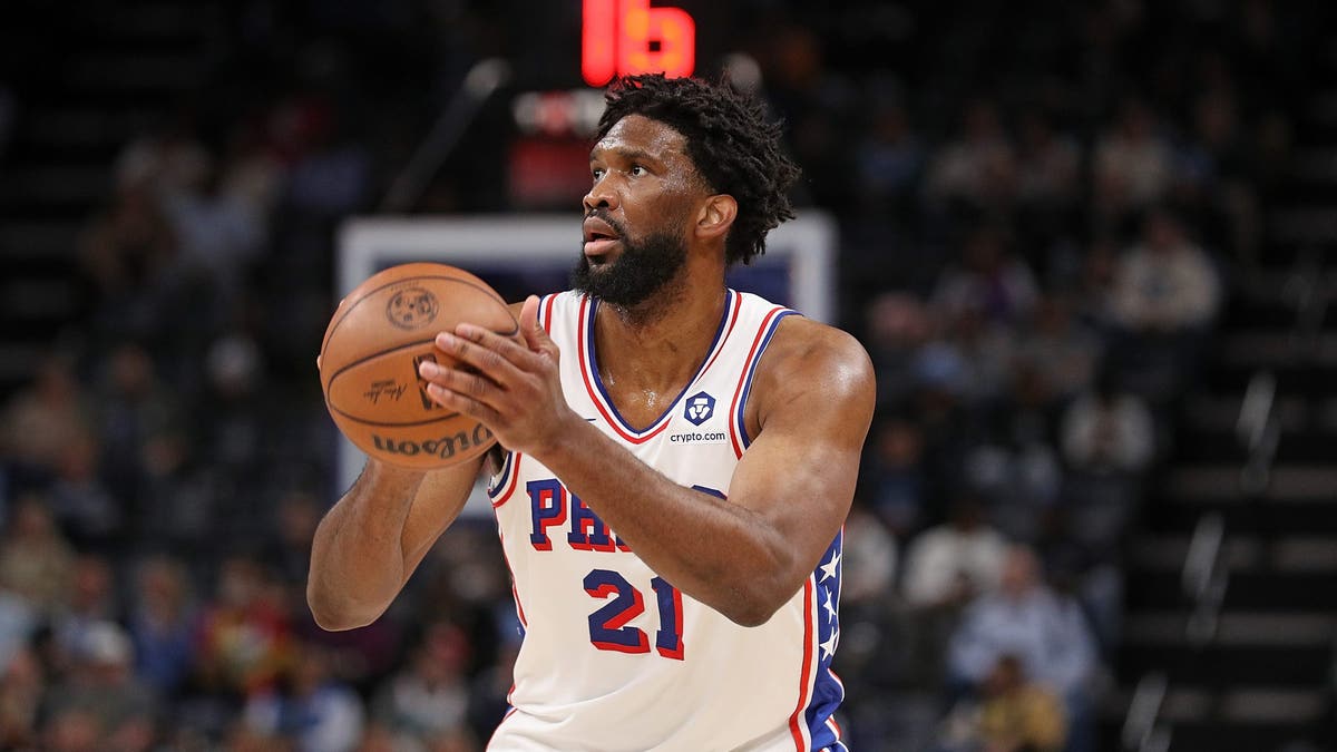 Joel Embiid played in just 19 games last season. (Photo by Justin Ford/Getty Images)