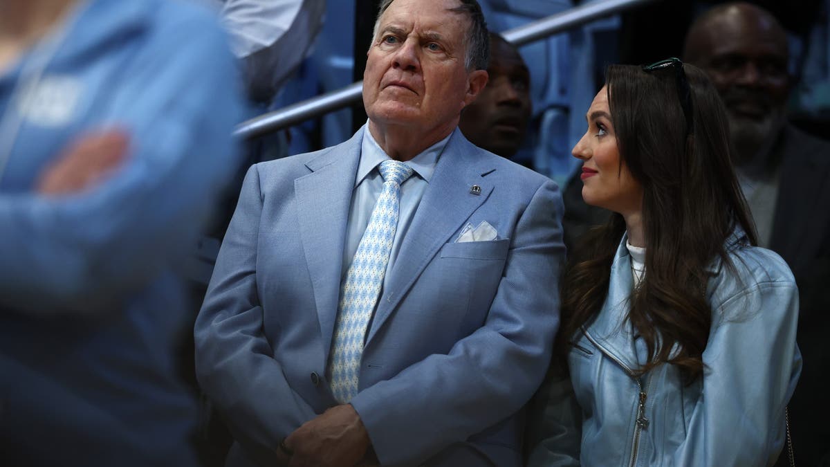 Bill Belichick and Jordon Hudson made off-field headlines over the last month. (Photo by Jared C. Tilton/Getty Images)