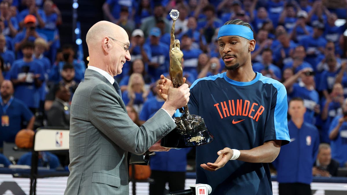 Oklahoma City Thunder superstar Shai Gilgeous-Alexander was named the 2024-25 NBA MVP. (Photo by Matthew Stockman/Getty Images)