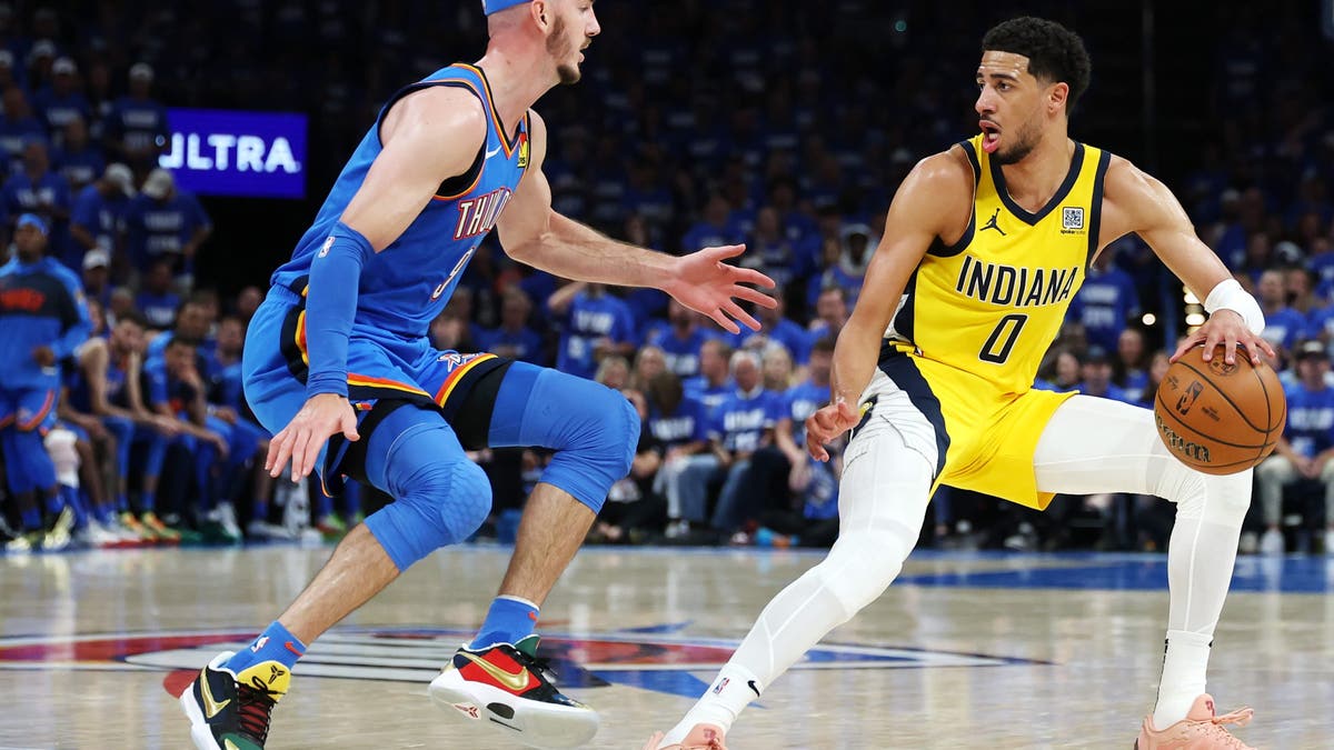 Tyrese Haliburton had a game-high five turnovers in Game 2. (Photo by Matthew Stockman/Getty Images)