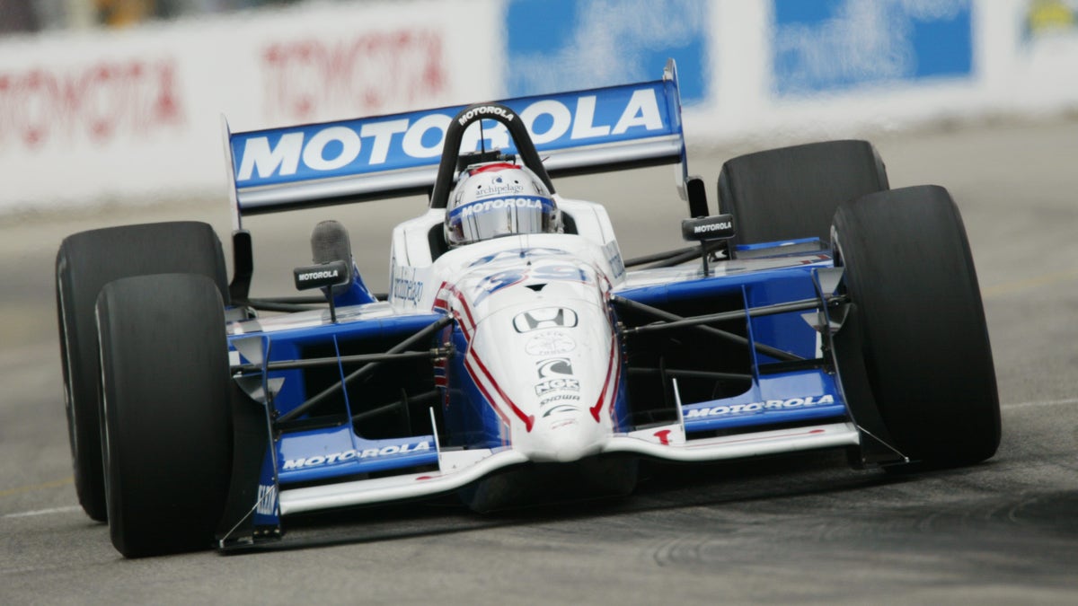 Michael Andretti drives the Reynard Motorola car in 2002.