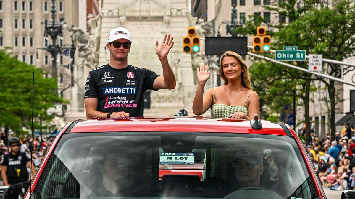 Pre-race festivities ahead of the Indy 500 included a trip around town.