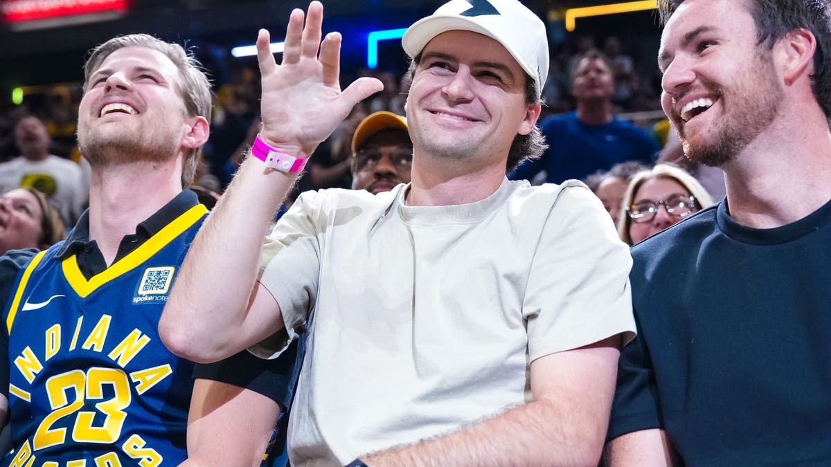 Kyle Kirkwood (right) cheers on the Pacers during their playoff run this season (via Kirkwood's Instagram).