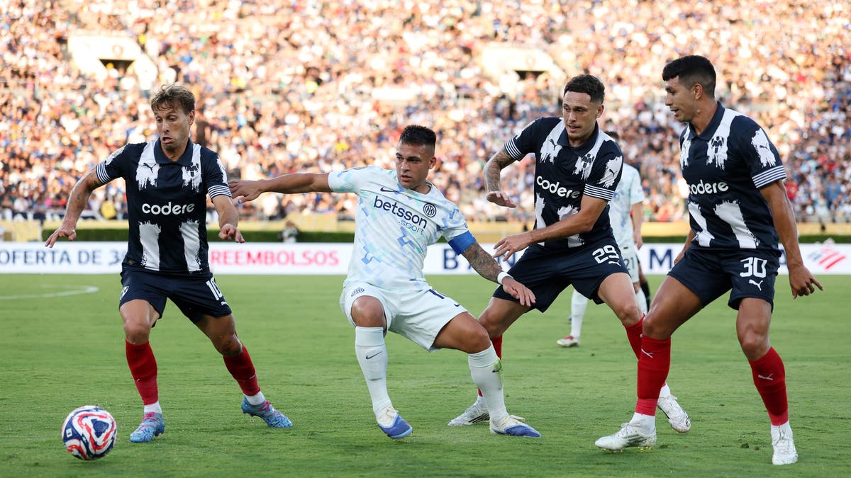 Inter Milan's Lautaro Martinez scored his team's only goal on the night against Monterrey. (Photo by Alex Pantling - FIFA/FIFA via Getty Images)
